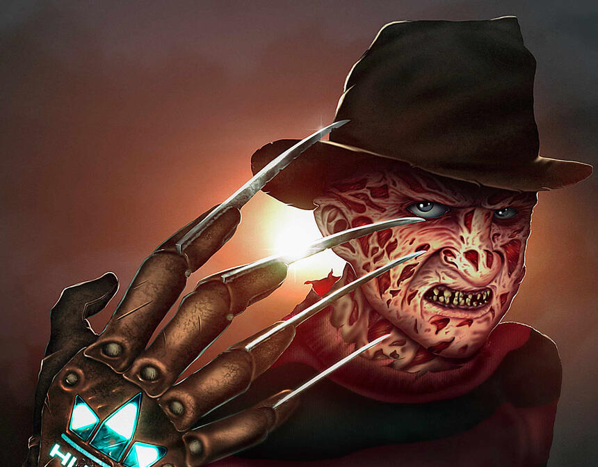 Realistic illustration of movie characters